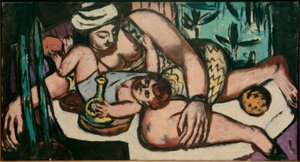 Mère avec Enfant Jouant - Max Beckmann
