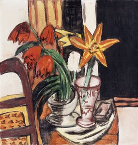 Tulipes rouges et lys de feu - Max Beckmann