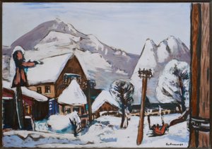 Paysage enneigé à Garmisch