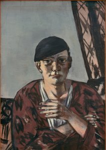 Autoportrait avec casquette noire