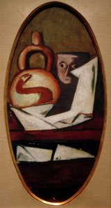 Nature morte avec figurine mexicaine - Max Beckmann