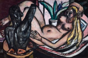 Atelier (Nu féminin et sculpture)