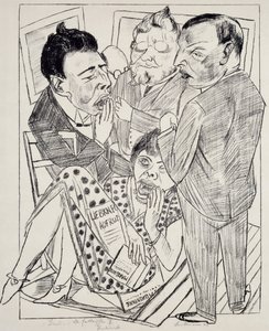 Le Déçu II, par Max Beckmann (1884-1950), lithographie. Allemagne, 20e siècle. - Max Beckmann