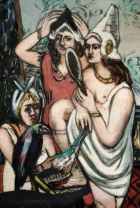 Avant la fête costumée (Trois femmes)