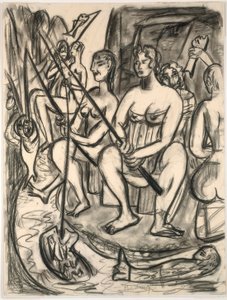 Femmes pêchant - Max Beckmann