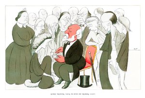 Robert Browning, prenant le thé avec la Browning Society, 1904