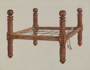 Lit de poupée, vers 1937