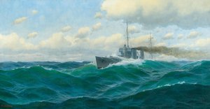 Allemand : Kanonenboot auf hoher See Canonnière en haute mer
