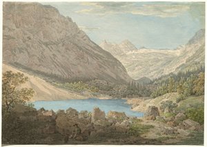 "La piscine bleue" dans la vallée du Rein près de Garmisch