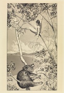 Ours et elfe (Intermezzi, opus IV, feuille 1) - Max Klinger