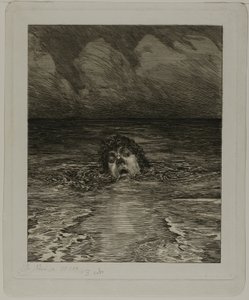 Chute, planche douze de Une vie - Max Klinger