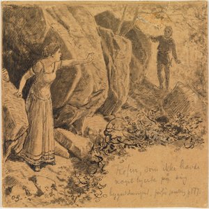 Narcisse et Écho I. - Max Klinger