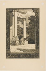 Psyché et ses Sœurs, planche 18 de Cupidon et Psyché - Max Klinger