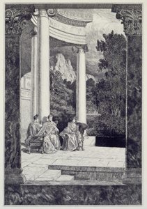 Psyché et ses sœurs, planche 18 de la série «Cupidon et Psyché: Opus V» - Max Klinger