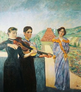 Trois femmes dans le vignoble - Max Klinger