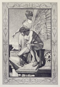 Vénus présente Psyché à Cupidon, planche 4 de la série « Cupidon et Psyché : Opus V » - Max Klinger
