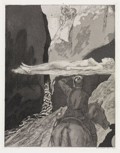 Devant la tour (Tente, opus XIV, 2e partie, no 36) - Max Klinger