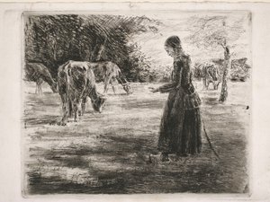 Au pâturage (près de Delden en Hollande) - Max Liebermann