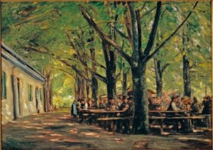 Jardin de bière à Brannenburg