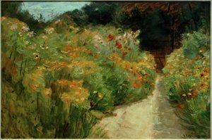 Massifs de fleurs dans le jardin de Wannsee - Max Liebermann