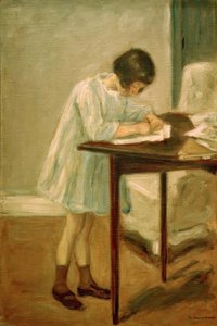 La petite-fille en train d