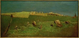 Les Faucheurs - Récolte de foin au Tyrol - Max Liebermann