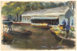 Marché aux légumes à Delft, 1907