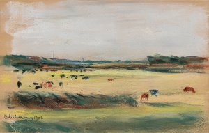 Paysage avec vaches paissant. 1908