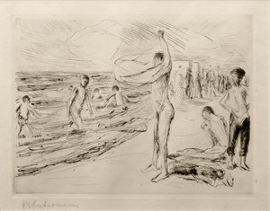 M. Liebermann, Garçons se baignant dans le vent