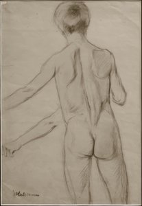 M. Liebermann, Étude pour la peinture Garçons se baignant