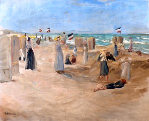 Sur la plage à Noordwijk, 1908