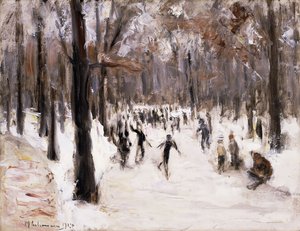 Patineurs dans le Tiergarten, Berlin, 1924