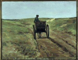 Chariot dans les dunes près de Katwijk - Max Liebermann