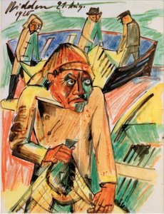 Le pêcheur de flets - Max Pechstein