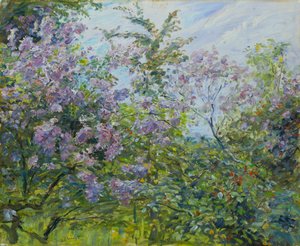 Lilas en fleurs, vers 1921