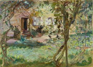 Jardin avec parterre de pensées. 1914
