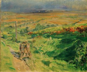 Paysage palatin avec cuve à vin