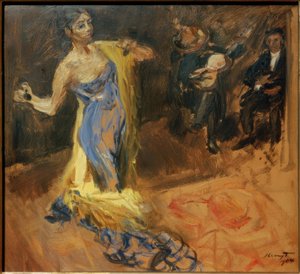 Esquisse pour Marietta di Rigardo / Marietta dansant avec deux musiciens