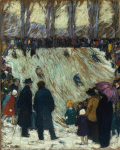 Piste de luge dans le Hofgarten de Düsseldorf