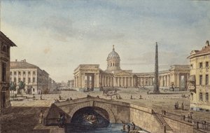 La cathédrale de Kazan à Saint-Pétersbourg, 1817 - Maxim Nikiphorovich Vorobyev