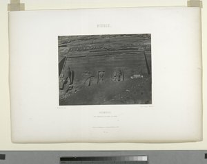 Détail du Grand Temple, Abu Sunbul, Égypte - Maxime Du Camp