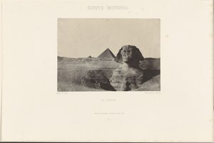 Egypt Moyenne. Le Sphinx. - Maxime Du Camp