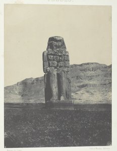 Gournah, Statue de Memnon, Thèbes - Maxime Du Camp