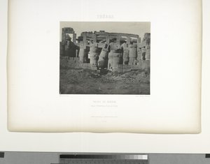 Grande salle hypostyle, Palais de Karnak, Thèbes - Maxime Du Camp