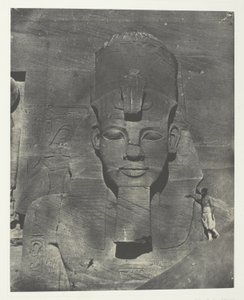 Ibsamboul, Colosse Médial (Enfoui) du Spéos de Phrè Nubie, Palestine et Syrie, plate 106 from the album "Egypte, Nubie, Palestine et Syrie" (1852) - Maxime Du Camp