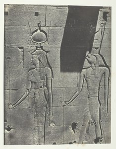 Kalabscheh, sculptures de la façade postérieure du temple, Nubie, 1849-51, imprimé en 1852