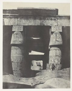 Karnak, Portique du Temple de Khons; Thèbes - Maxime Du Camp