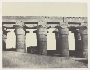 Louqsor, Grande Colonnade du Palais; Thèbes - Maxime Du Camp