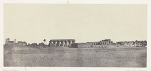 Louqsor, vue générale des ruines ; Thèbes