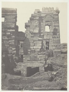 Médinet-Habou, Façade Septentrionale du Gynécée de Ramsès-Méiamoun, Thèbes, 1849-51 - Maxime Du Camp